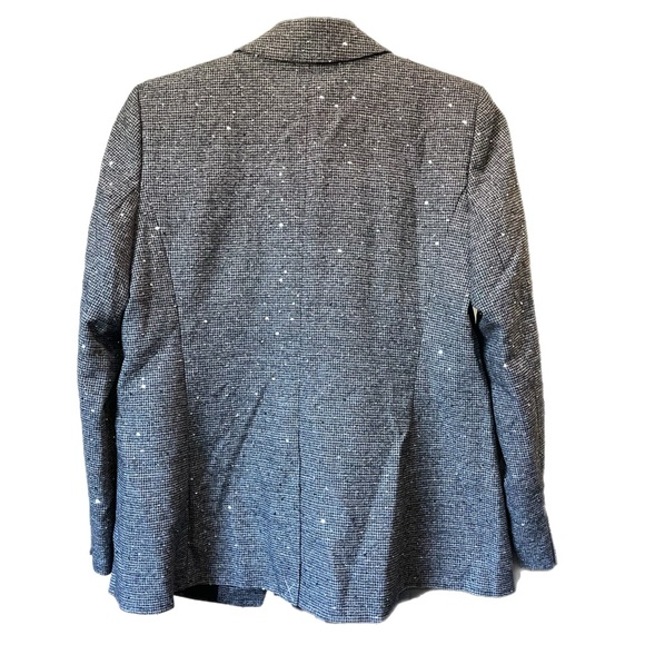 Loft NWT Sequin Houndstooth Blazer size 12 - Picture 7 of 9